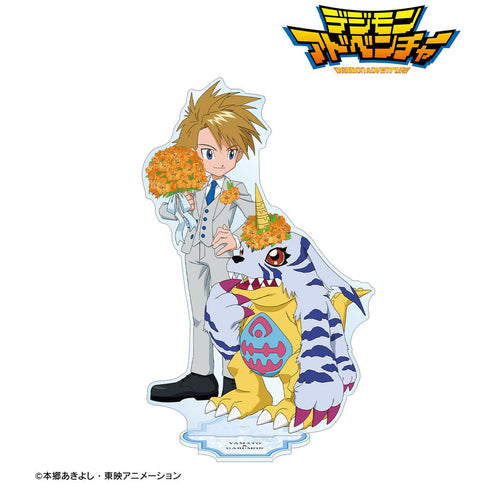 『デジモンアドベンチャー』描き下ろし 石田ヤマト&ガブモン 25th Anniversary ver. 特大アクリルスタンド