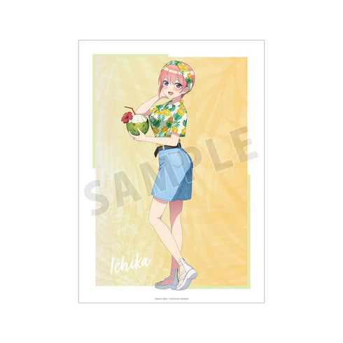 『五等分の花嫁∽』描き下ろし 中野一花 アロハシャツver. A3マット加工ポスター