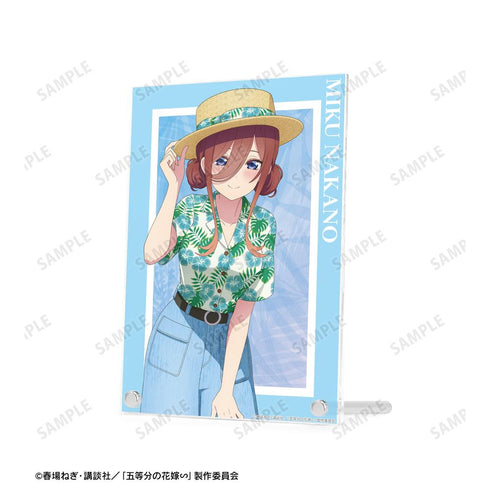『五等分の花嫁∽』描き下ろし 中野三玖 アロハシャツver. A5アクリルパネル