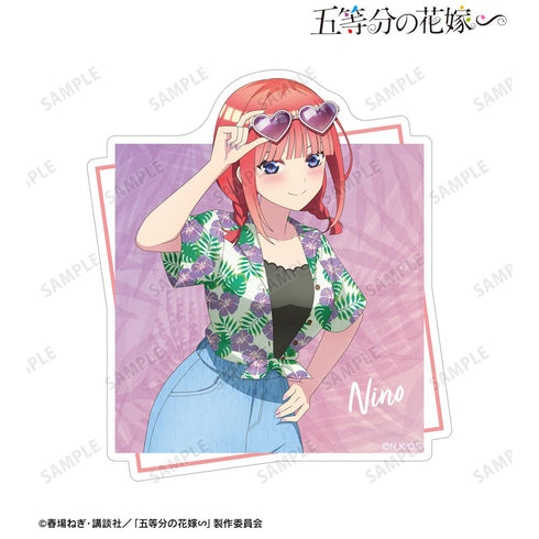 『五等分の花嫁∽』描き下ろし 中野二乃 アロハシャツver. トラベルステッカー