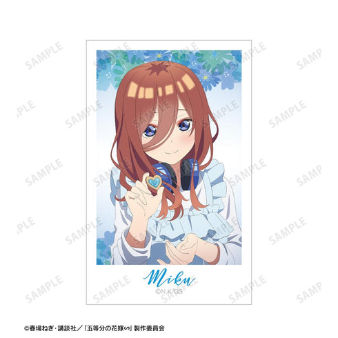 『五等分の花嫁∽』描き下ろし 制服エプロンver. インスタントカメラ風イラストカード5枚セット