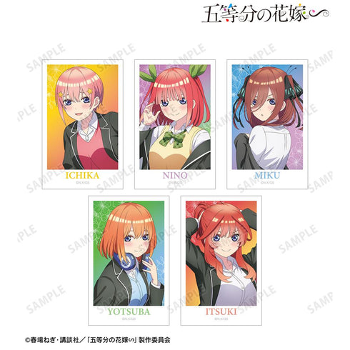 『五等分の花嫁∽』描き下ろし 衣装交換ver. インスタントカメラ風イラストカード5枚セット