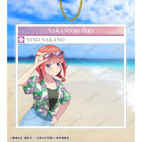 『五等分の花嫁∽』描き下ろし 中野二乃 アロハシャツver. BIGアクリルキーホルダー