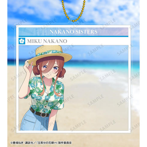 『五等分の花嫁∽』描き下ろし 中野三玖 アロハシャツver. BIGアクリルキーホルダー