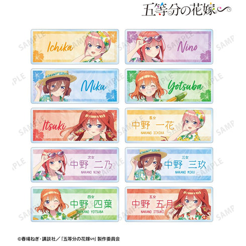 『五等分の花嫁∽』描き下ろし アロハシャツver. トレーディングアクリルネームプレート(単位/BOX)