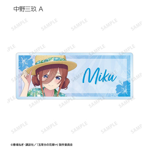 『五等分の花嫁∽』描き下ろし アロハシャツver. トレーディングアクリルネームプレート(単位/BOX)