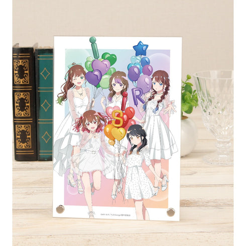 『i☆Ris the Movie - Full Energy!! -』描き下ろし集合 ホワイトワンピースver. A5アクリルパネル