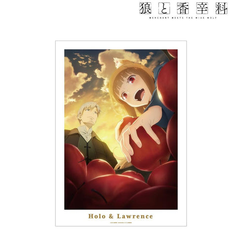 『狼と香辛料 MERCHANT MEETS THE WISE WOLF』ホロ&ロレンス コンセプトビジュアル A3マット加工ポスター【202603再販】