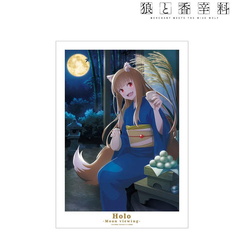 『狼と香辛料 MERCHANT MEETS THE WISE WOLF』ホロ 「お月見」ビジュアル A3マット加工ポスター【202603再販】