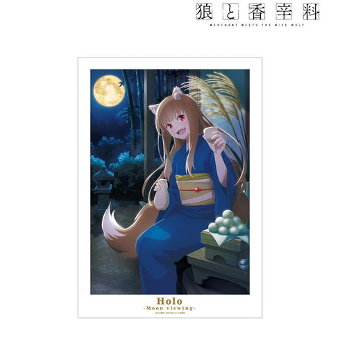 『狼と香辛料 MERCHANT MEETS THE WISE WOLF』ホロ 「お月見」ビジュアル A3マット加工ポスター【202502再販】