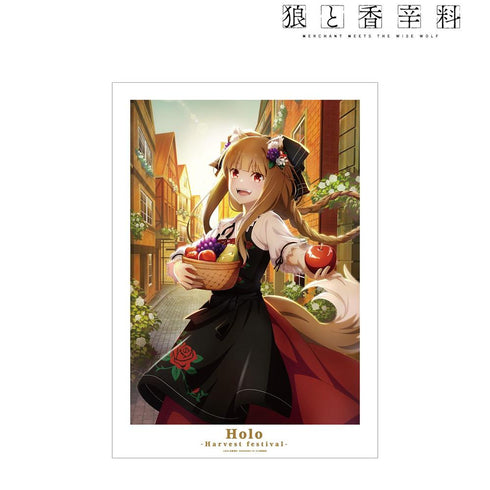 『狼と香辛料 MERCHANT MEETS THE WISE WOLF』ホロ 「収穫祭」ビジュアル A3マット加工ポスター【202603再販】