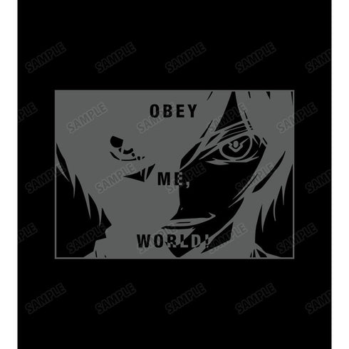 『コードギアス 反逆のルルーシュ』「世界よ、我に従え!」 リフレクタープリントTシャツメンズ【202511再販】