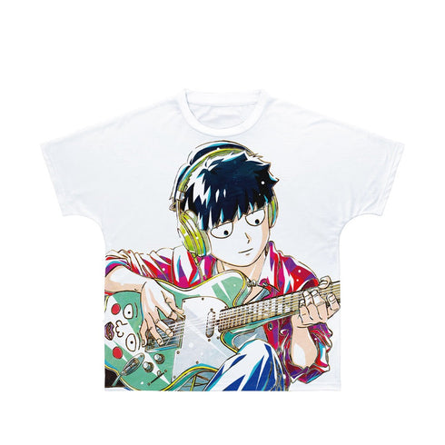 『モブサイコ100 III』描き下ろし 影山茂夫 演奏ver. Ani-Art フルグラフィックTシャツユニセックス