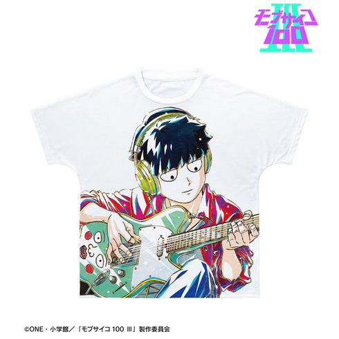 『モブサイコ100 III』描き下ろし 影山茂夫 演奏ver. Ani-Art フルグラフィックTシャツユニセックス