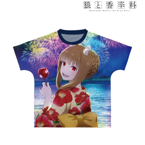 『狼と香辛料 MERCHANT MEETS THE WISE WOLF』ホロ 「夏祭り」ビジュアル フルグラフィックTシャツユニセックス【202609再販】