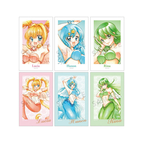 『ぴちぴちピッチ』花森ぴんく先生 描き下ろし 羽を纏ったマーメイドver. インスタントカメラ風イラストカード6枚セット