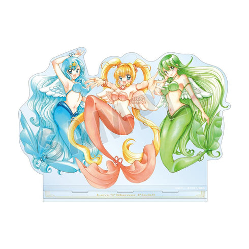 『ぴちぴちピッチ』花森ぴんく先生 描き下ろし 集合 羽を纏ったマーメイドver. BIGアクリルスタンド【202502再販】