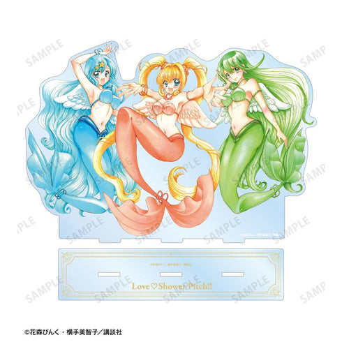 『ぴちぴちピッチ』花森ぴんく先生 描き下ろし 集合 羽を纏ったマーメイドver. BIGアクリルスタンド【202509再販】