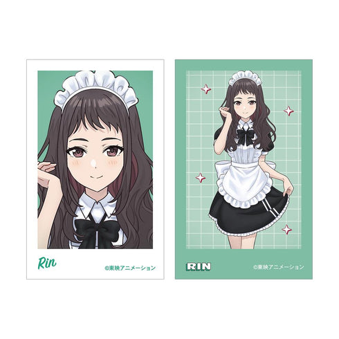 『ガールズバンドクライ』描き下ろし リン メイド風ver. インスタントカメラ風イラストカード2枚セット