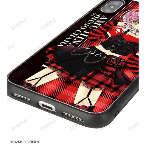 『しゅごキャラ!』PEACH-PIT先生 描き下ろし 日奈森あむ ゴスパンクver. 強化ガラスiPhoneケース【202606再販】
