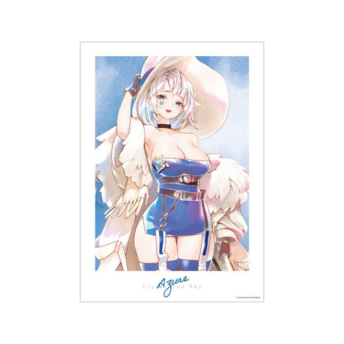 『白夜極光』アズール Ani-Art aqua label A3マット加工ポスター