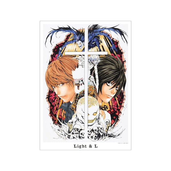『DEATH NOTE』夜神 月&L A3マット加工ポスター