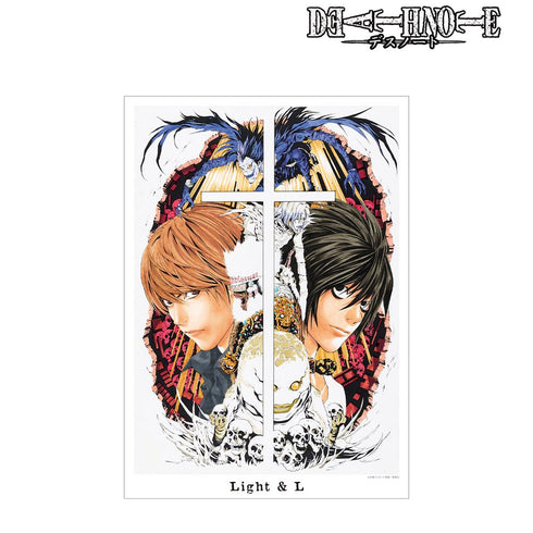 『DEATH NOTE』夜神 月&L A3マット加工ポスター