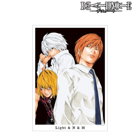 『DEATH NOTE』夜神 月&ニア&メロ A3マット加工ポスター