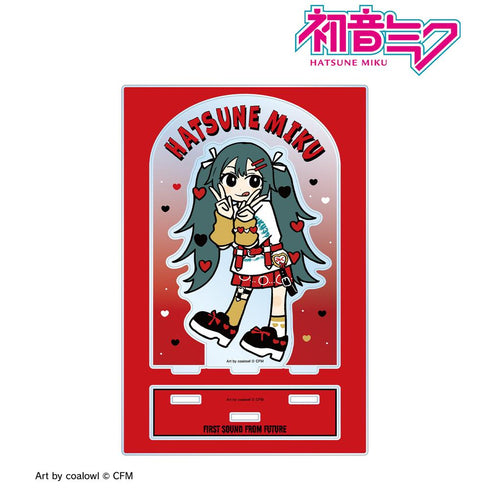 『初音ミク』描き下ろし 初音ミク ハート デフォルメver. Art by coalowl パーツ付きBIGアクリルスタンド ver.A【202507再販】