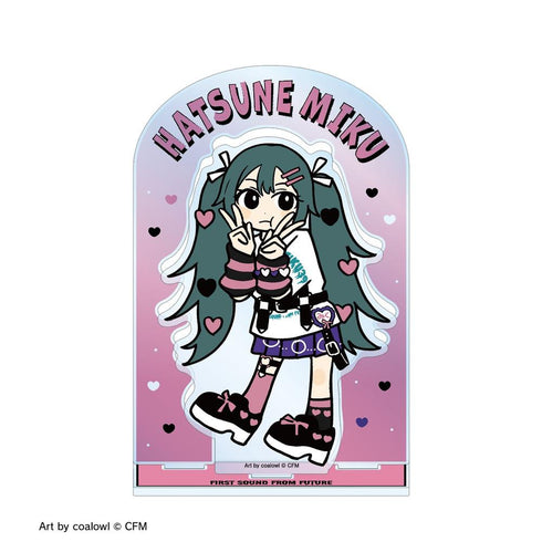 『初音ミク』描き下ろし 初音ミク ハート デフォルメver. Art by coalowl パーツ付きBIGアクリルスタンド ver.B【202608再販】