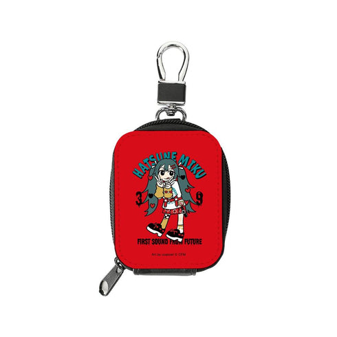 『初音ミク』描き下ろし 初音ミク ハート デフォルメver. Art by coalowl 合皮レザーミニポーチ ver.A【202608再販】