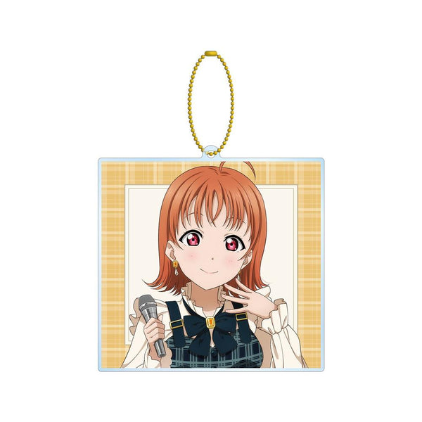 『ラブライブ!サンシャイン!!』描き下ろし 高海 千歌 チェックワンピース衣装ver. BIGアクリルキーホルダー【202605再販】
