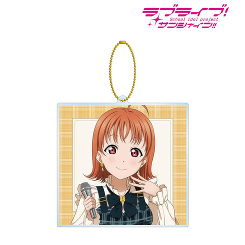 『ラブライブ!サンシャイン!!』描き下ろし 高海 千歌 チェックワンピース衣装ver. BIGアクリルキーホルダー【202510再販】