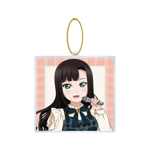 『ラブライブ!サンシャイン!!』描き下ろし 黒澤 ダイヤ チェックワンピース衣装ver. BIGアクリルキーホルダー【202510再販】