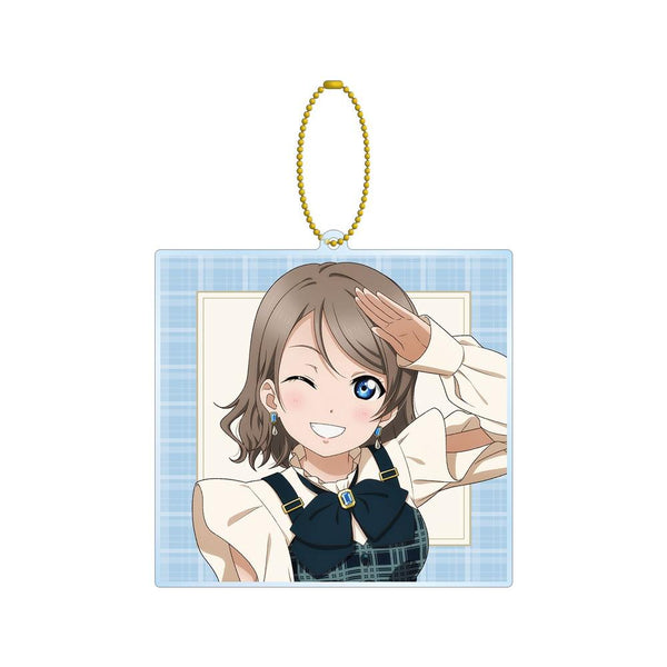 『ラブライブ!サンシャイン!!』描き下ろし 渡辺 曜 チェックワンピース衣装ver. BIGアクリルキーホルダー【202605再販】