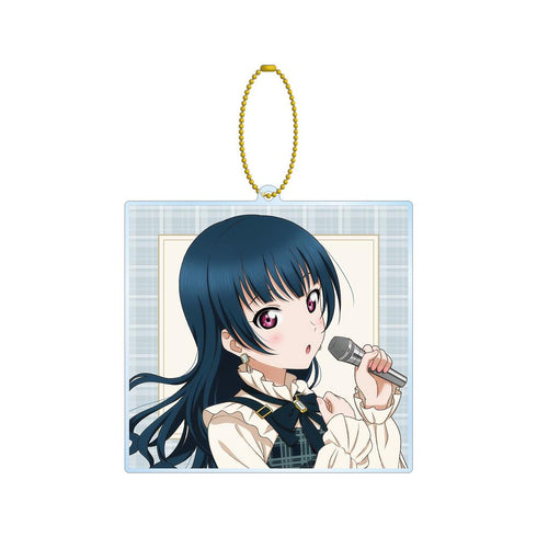 『ラブライブ!サンシャイン!!』描き下ろし 津島 善子 チェックワンピース衣装ver. BIGアクリルキーホルダー【202510再販】