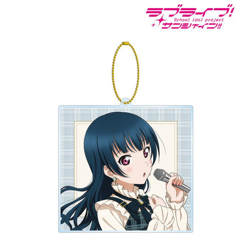 『ラブライブ!サンシャイン!!』描き下ろし 津島 善子 チェックワンピース衣装ver. BIGアクリルキーホルダー【202510再販】