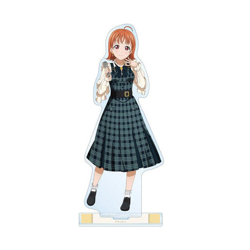 『ラブライブ!サンシャイン!!』描き下ろし 高海 千歌 チェックワンピース衣装ver. BIGアクリルスタンド【202503再販】