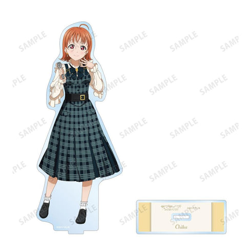 《Love Live! Sunshine!!》全新绘制 高海千歌 格纹连衣裙版 BIG亚克力立牌【202605再版】