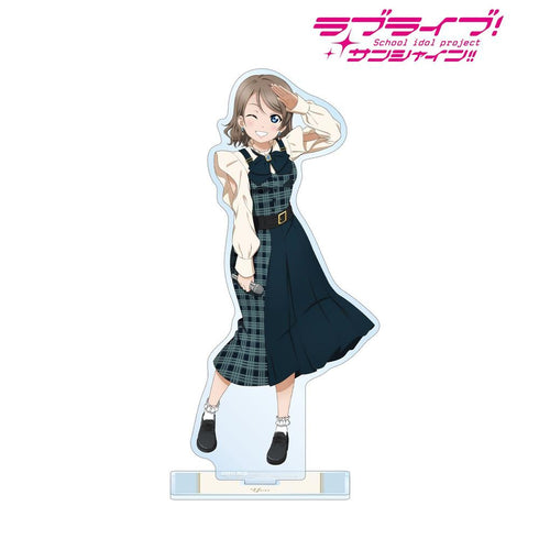 《Love Live! Sunshine!!》全新绘制 渡边曜 格纹连衣裙版 BIG亚克力立牌【202605再版】