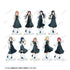 《Love Live! Sunshine!!》全新绘制 津岛善子 格纹连衣裙版 BIG亚克力立牌【202605再版】