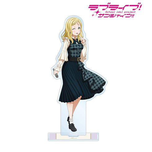 《Love Live! Sunshine!!》全新绘制 小原鞠莉 格纹连衣裙版 BIG亚克力立牌【202605再版】