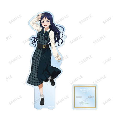 『ラブライブ!サンシャイン!!』描き下ろし 松浦 果南 チェックワンピース衣装ver. 特大アクリルスタンド【202510再販】