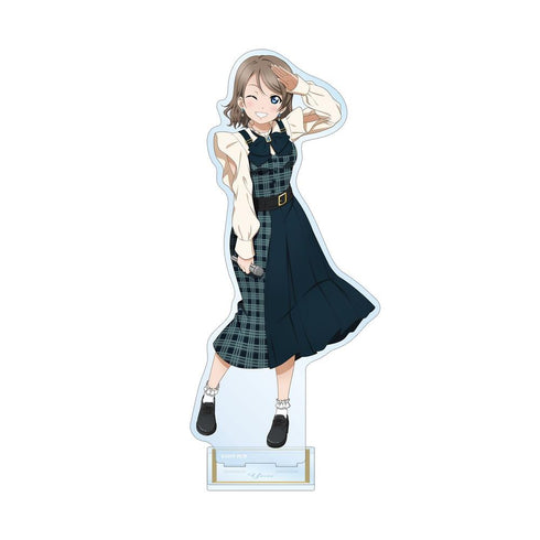 《Love Live! Sunshine!!》全新繪製 渡邊曜 格紋連身裙版 特大亞克力立牌【202605再版】