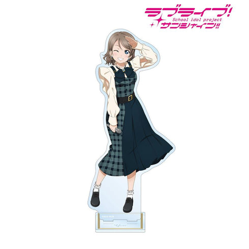 《Love Live! Sunshine!!》全新繪製 渡邊曜 格紋連身裙版 特大亞克力立牌【202605再版】