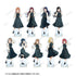 『ラブライブ!サンシャイン!!』描き下ろし 小原 鞠莉 チェックワンピース衣装ver. 特大アクリルスタンド【202605再販】