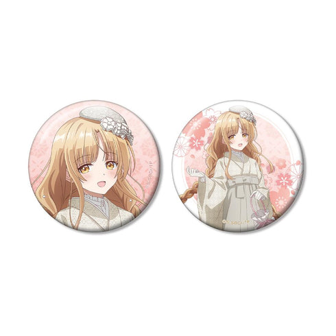 『お隣の天使様にいつの間にか駄目人間にされていた件』描き下ろし 椎名 真昼 レトロモダン風和服ver. 缶バッジ2個セット【202502再販】
