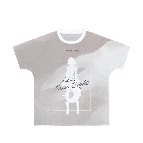 『白夜極光』バイス・空の瞳 Ani-Art aqua label フルグラフィックTシャツユニセックス