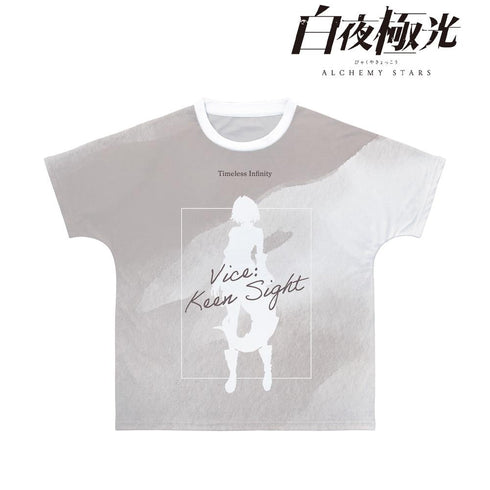 『白夜極光』バイス・空の瞳 Ani-Art aqua label フルグラフィックTシャツユニセックス