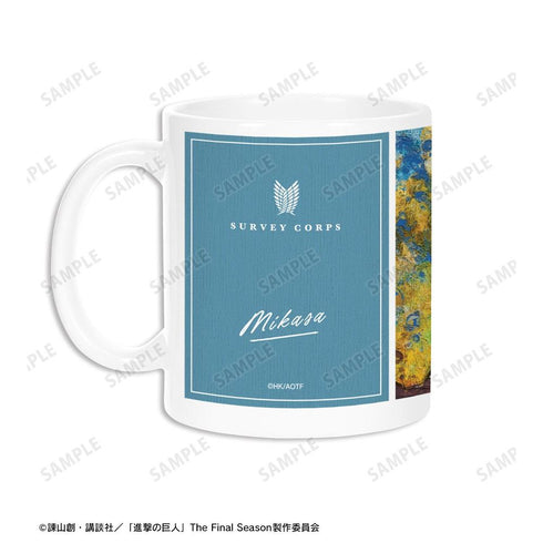 『進撃の巨人』ミカサ grunge CANVAS マグカップ【202604再販】